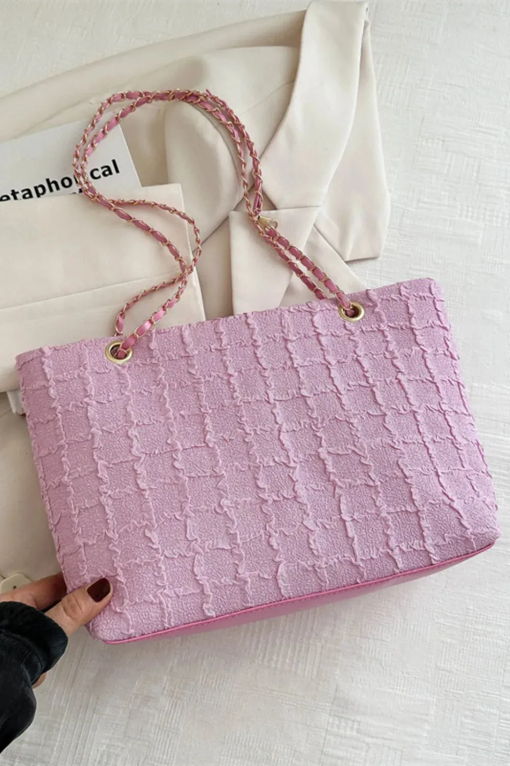 Polyester Texture Chain Tote bag sold by Gigi Laurent product image thumbnail 5