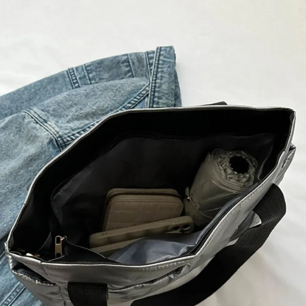 Polyester Tote Bag with Zipper sold by Gigi Laurent product image thumbnail 5