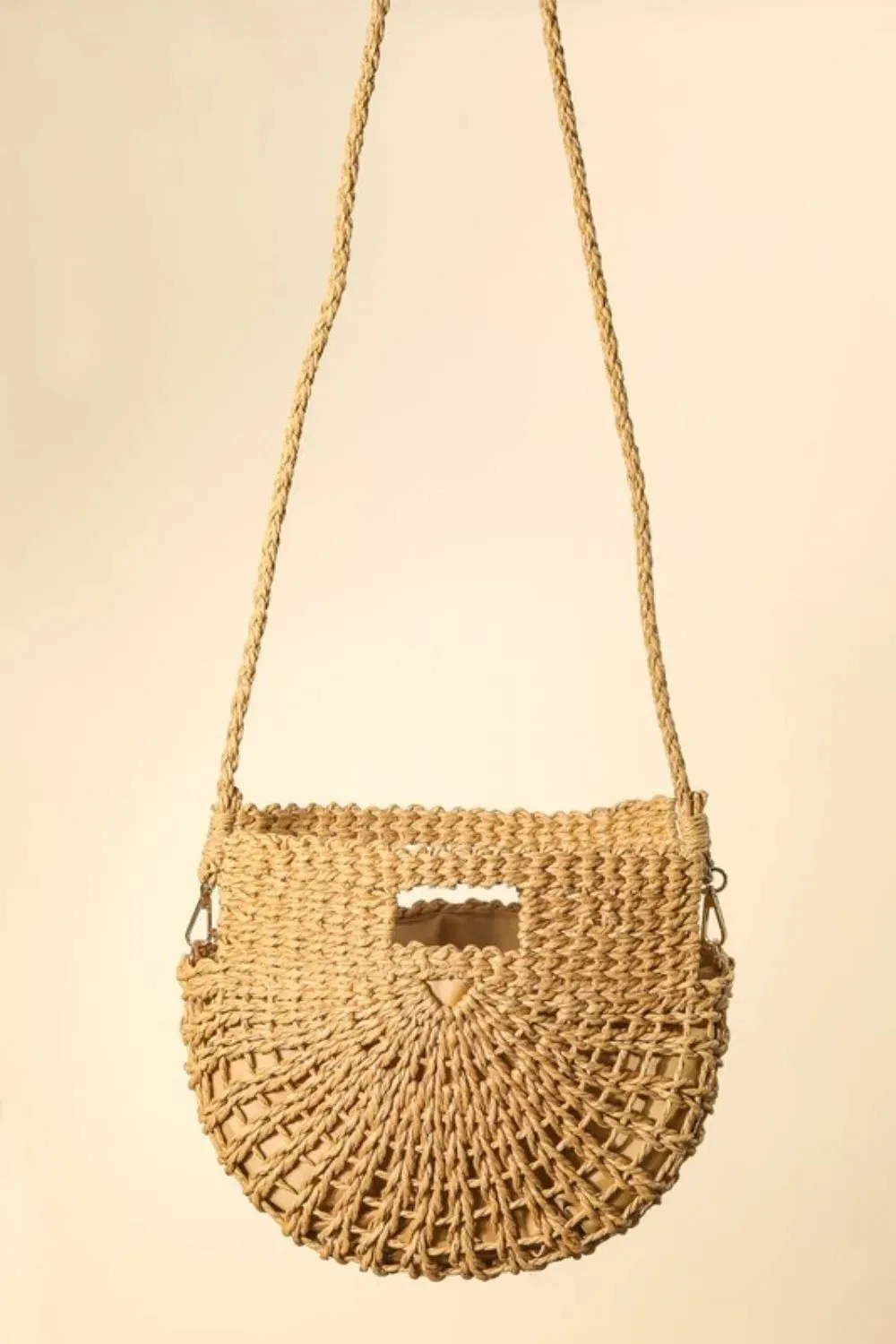 Fame Braided Semi Circle Tote Bag sold by Gigi Laurent