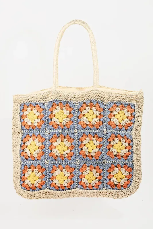 Fame Flower Braided Tote Bag sold by Gigi Laurent