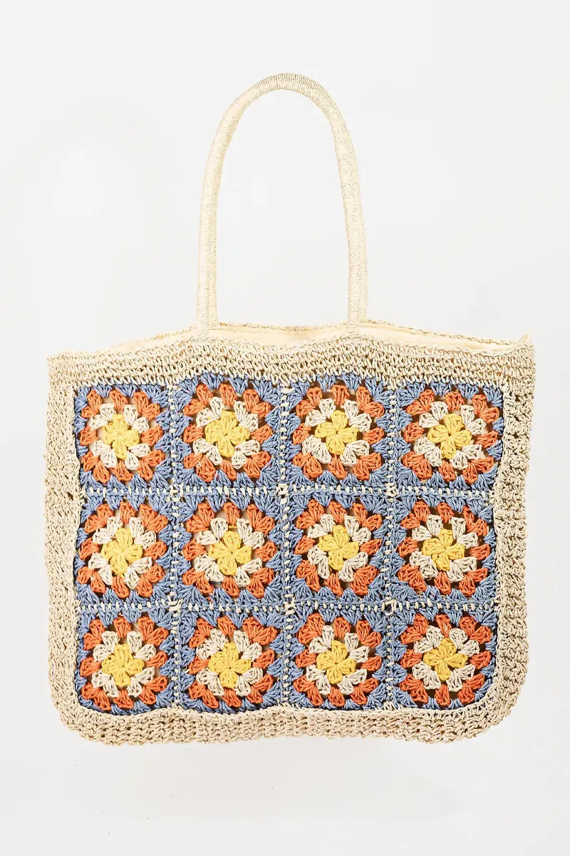 Fame Flower Braided Tote Bag sold by Gigi Laurent