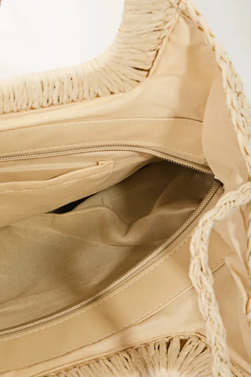 Fame Color Block Double-Use Braided Tote Bag sold by Gigi Laurent product image thumbnail 5