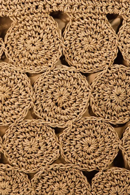 Fame Square Braided Pattern Tote Bag sold by Gigi Laurent product image thumbnail 3