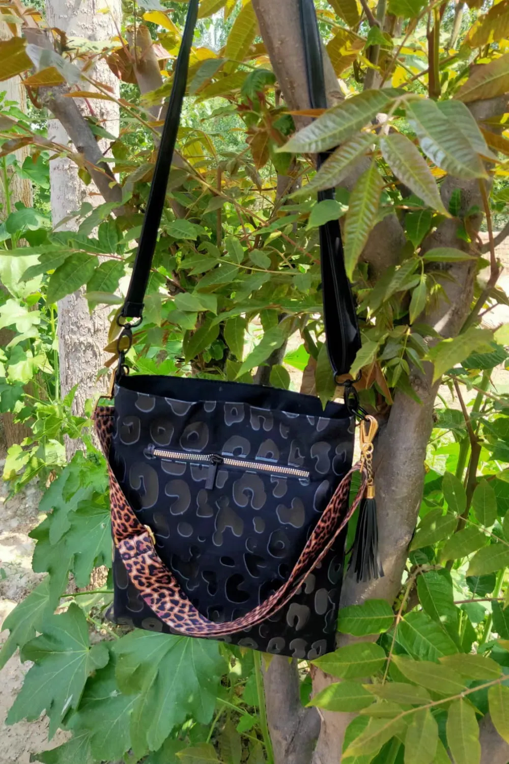Adored PU Leather Shoulder Bag with Tassel sold by Gigi Laurent product image thumbnail 3