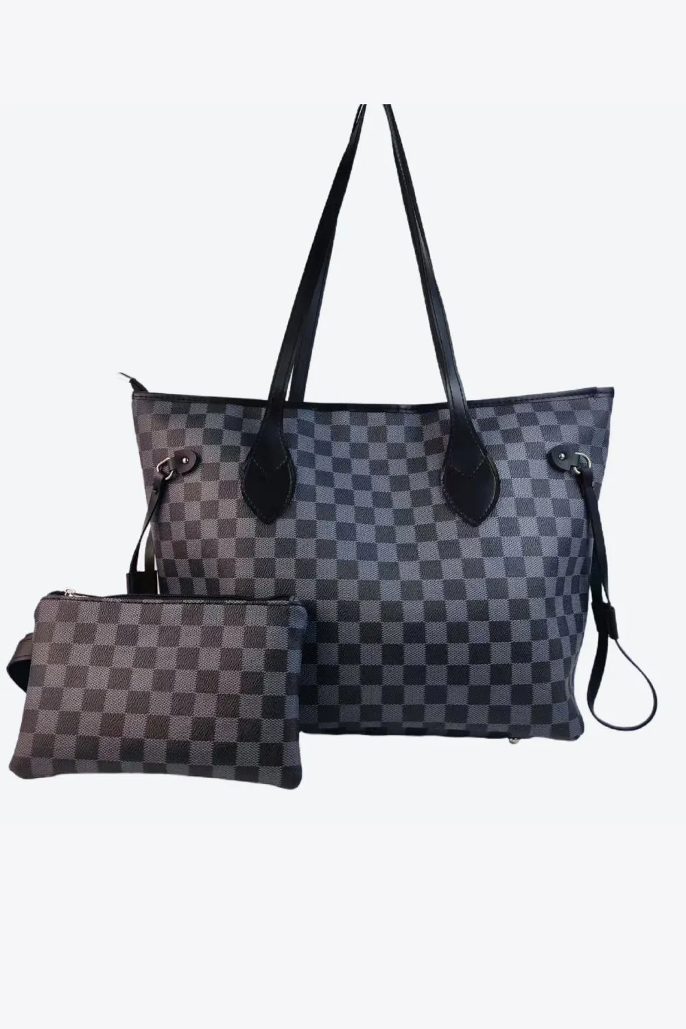 Checkered PVC Two-Piece Bag Set sold by Gigi Laurent product image thumbnail 4