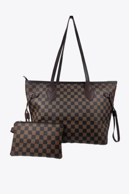 Checkered PVC Two-Piece Bag Set sold by Gigi Laurent