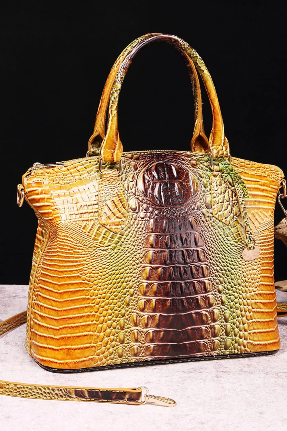 Gradient PU Leather Handbag sold by Gigi Laurent product image thumbnail 2