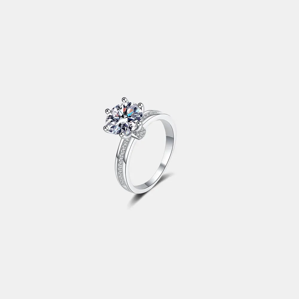 3 Carat Moissanite 925 Sterling Silver Ring sold by Gigi Laurent product image thumbnail 4