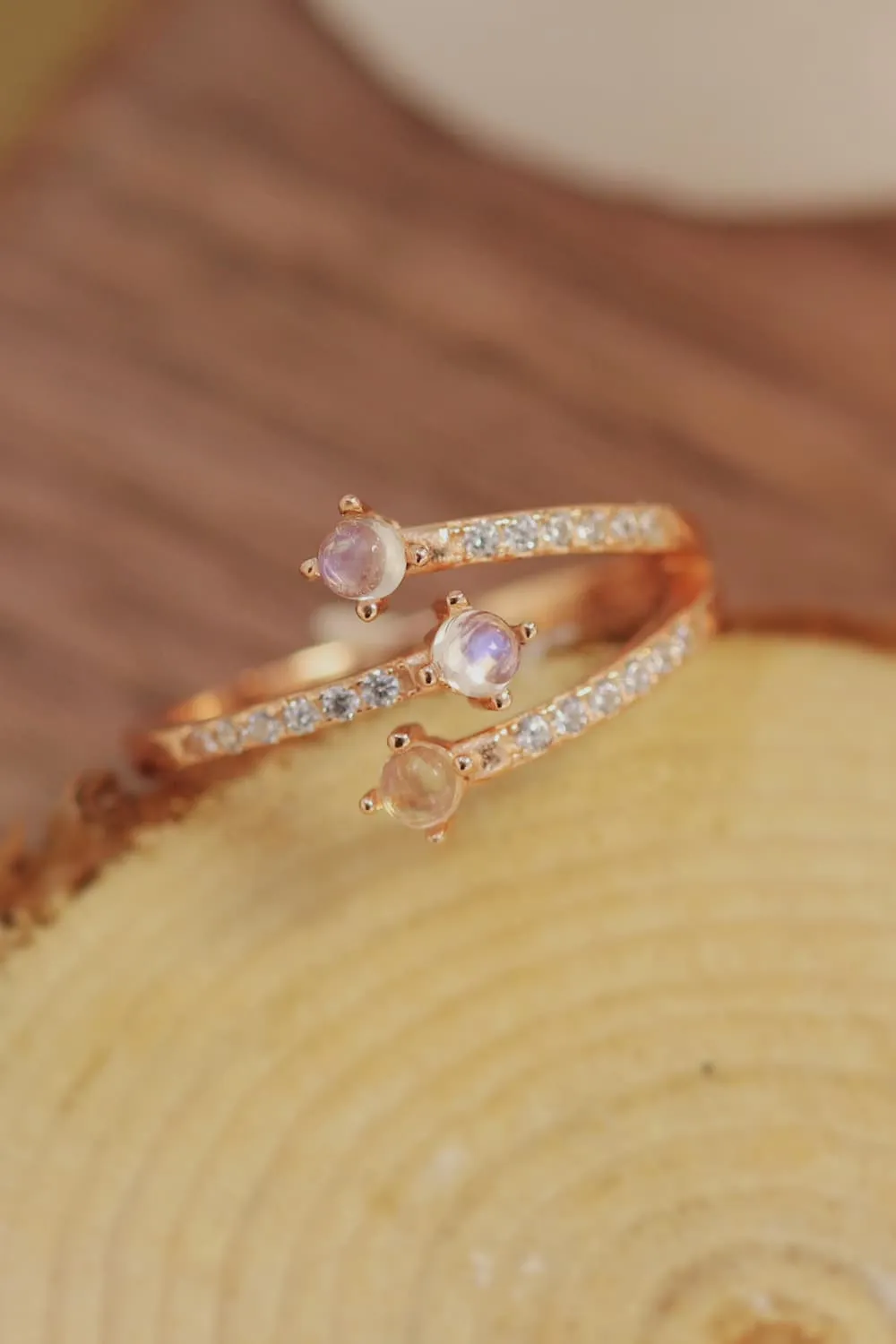 High Quality Natural Moonstone 925 Sterling Silver Ring sold by Gigi Laurent product image thumbnail 3