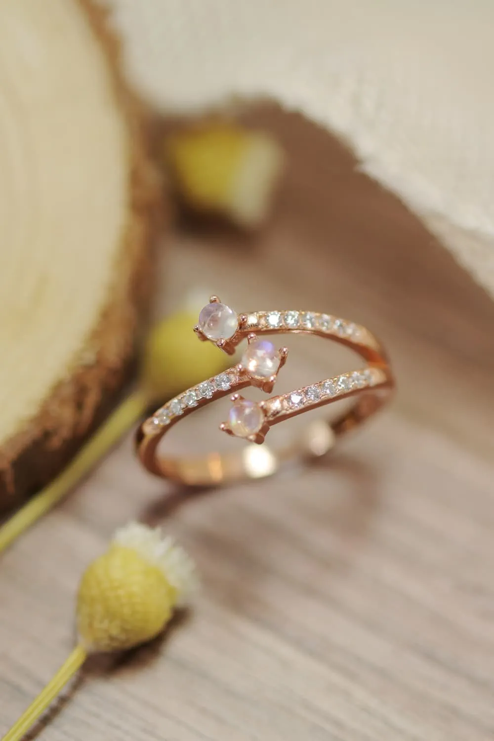 High Quality Natural Moonstone 925 Sterling Silver Ring sold by Gigi Laurent product image thumbnail 2