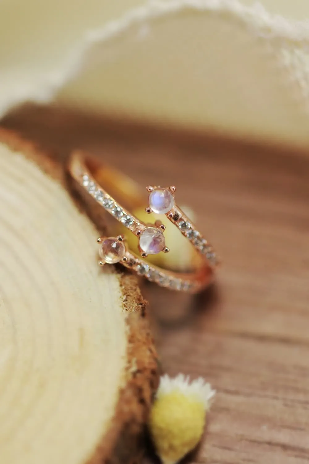 High Quality Natural Moonstone 925 Sterling Silver Ring sold by Gigi Laurent product image thumbnail 4