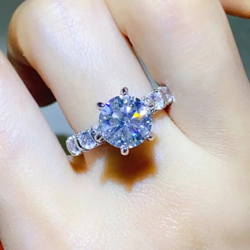 3 Carat Moissanite 925 Sterling Silver Ring sold by Gigi Laurent