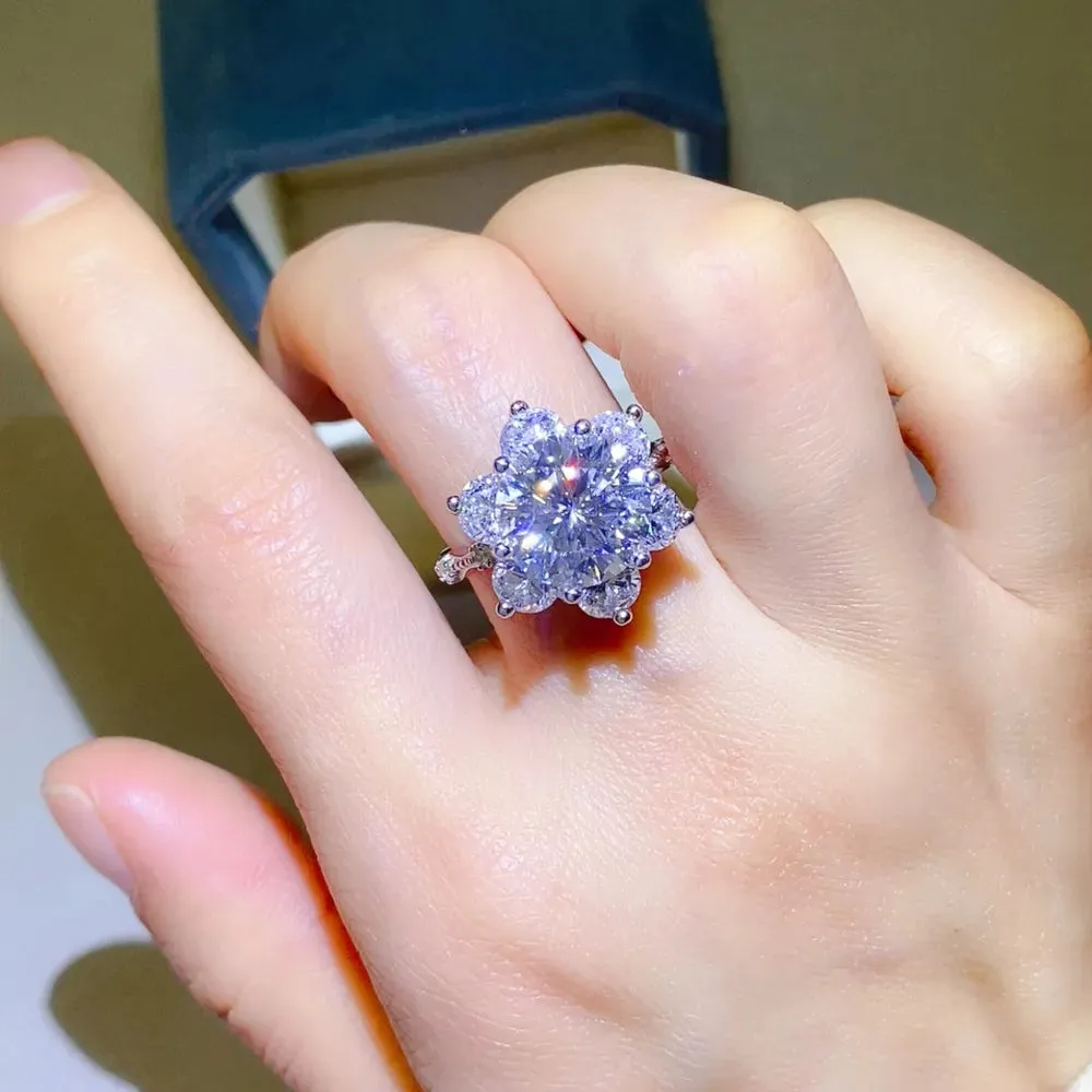 5 Carat Moissanite 925 Sterling Silver Ring sold by Gigi Laurent