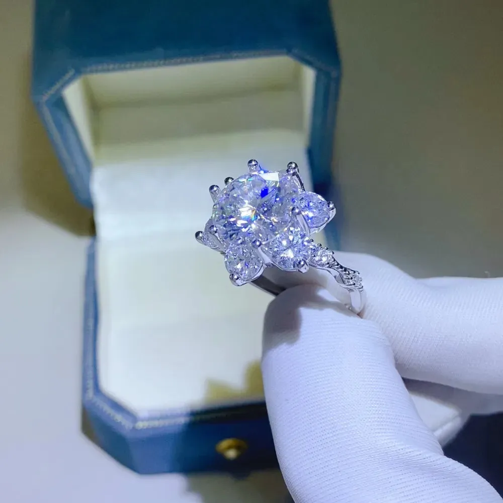 5 Carat Moissanite 925 Sterling Silver Ring sold by Gigi Laurent product image thumbnail 5