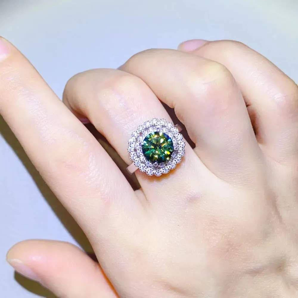 2 Carat Moissanite 925 Sterling Silver Ring sold by Gigi Laurent product image thumbnail 5