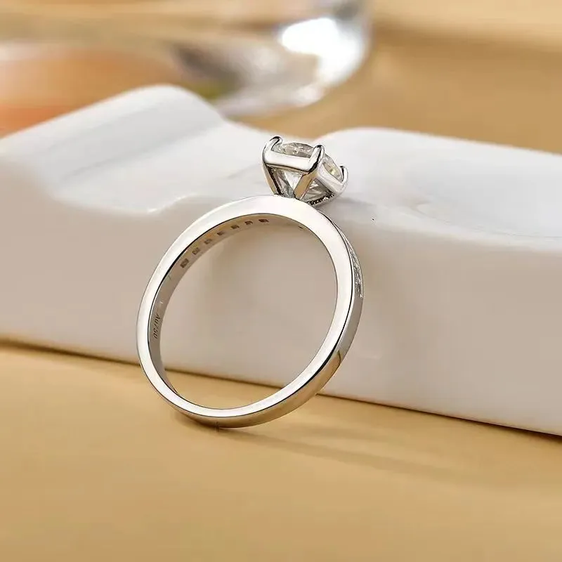 2 Carat Moissanite Zircon 925 Sterling Silver Ring sold by Gigi Laurent product image thumbnail 4