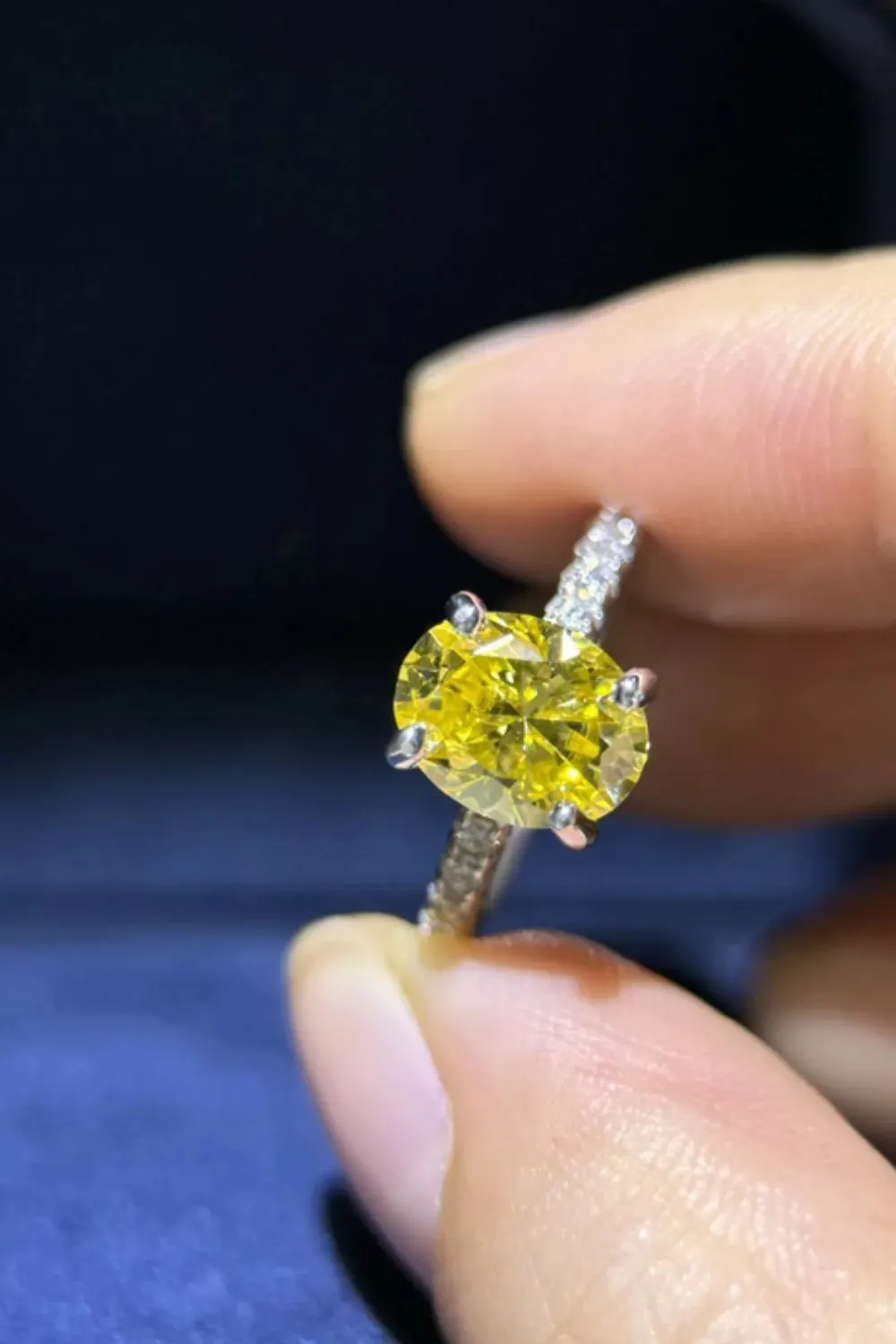 2 Carat Moissanite 925 Sterling Silver Ring sold by Gigi Laurent product image thumbnail 4