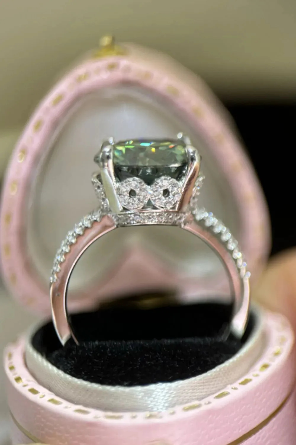 5 Carat Moissanite 925 Sterling Silver Ring sold by Gigi Laurent product image thumbnail 2