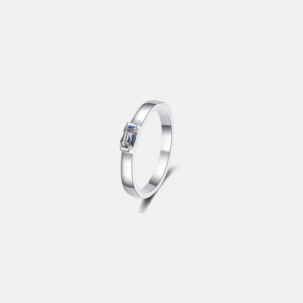 Moissanite 925 Sterling Silver Ring sold by Gigi Laurent product image thumbnail 4