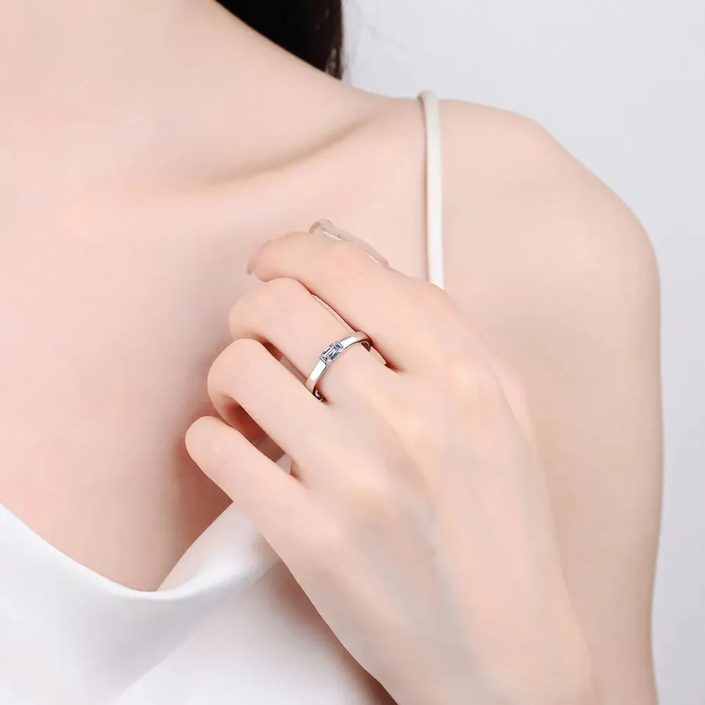 Moissanite 925 Sterling Silver Ring sold by Gigi Laurent product image thumbnail 5