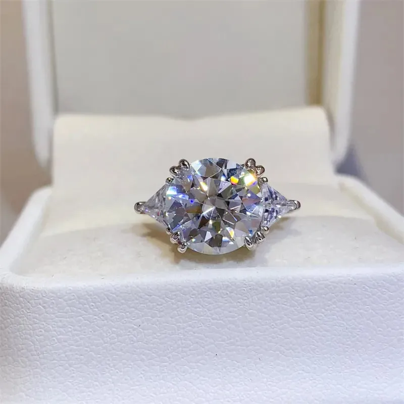 5 Carat Moissanite 925 Sterling Silver Ring sold by Gigi Laurent product image thumbnail 4