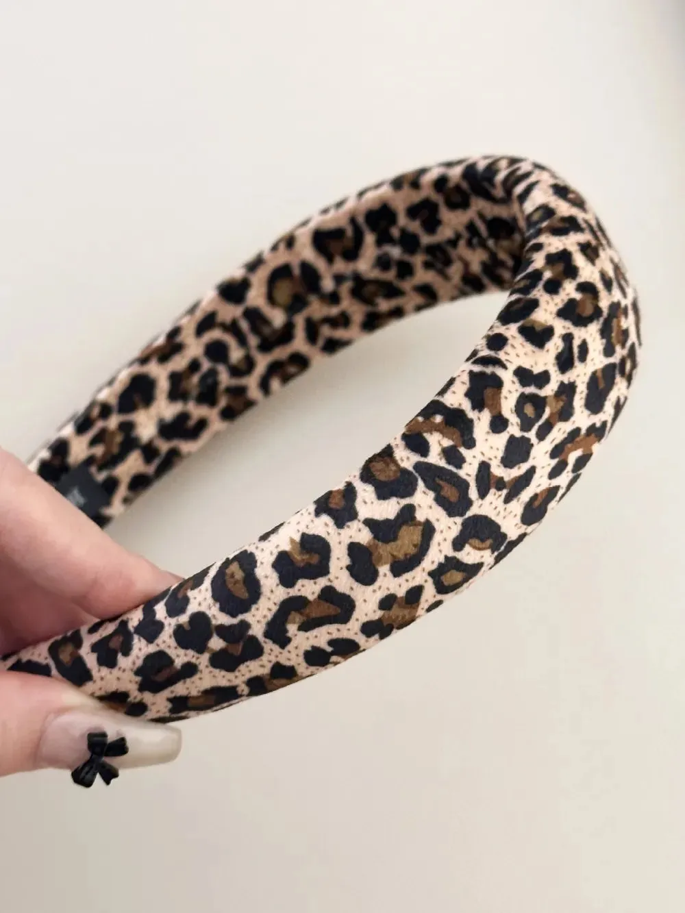 Leopard Polyester Wide Headband sold by Gigi Laurent product image thumbnail 3