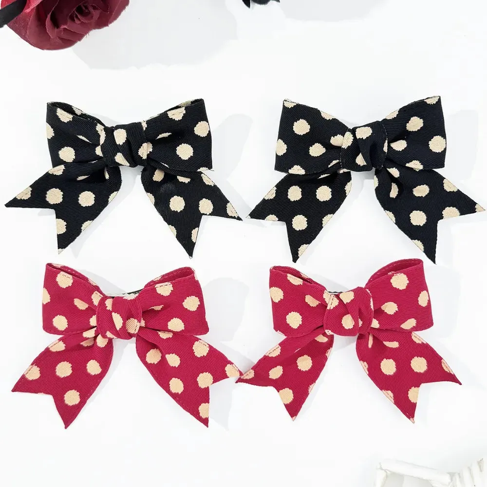 2-Piece Polka Dot Bow Hair Clip sold by Gigi Laurent product image thumbnail 4