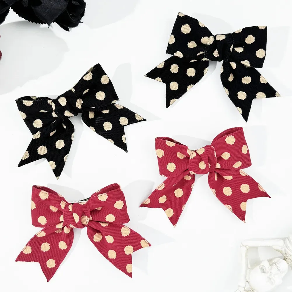 2-Piece Polka Dot Bow Hair Clip sold by Gigi Laurent