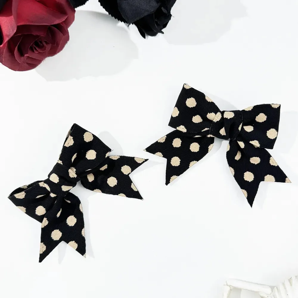 2-Piece Polka Dot Bow Hair Clip sold by Gigi Laurent product image thumbnail 2