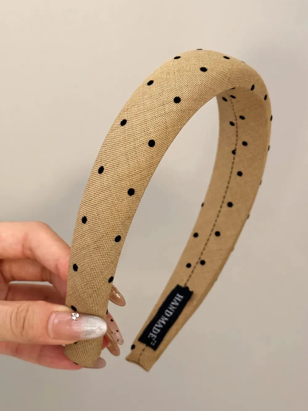 Polka Dot Polyester Wide Headband sold by Gigi Laurent