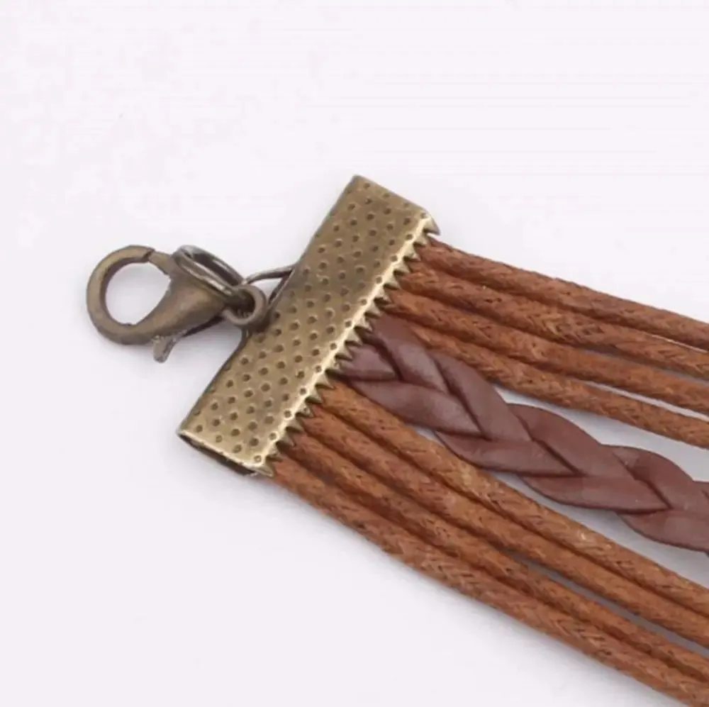 Alloy PU Leather Rope Bracelet sold by Gigi Laurent product image thumbnail 3