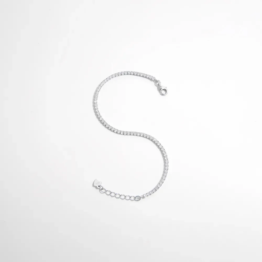 925 Sterling Silver Inlaid Zircon Bracelet sold by Gigi Laurent product image thumbnail 3
