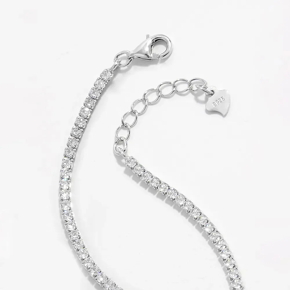 925 Sterling Silver Inlaid Zircon Bracelet sold by Gigi Laurent product image thumbnail 5