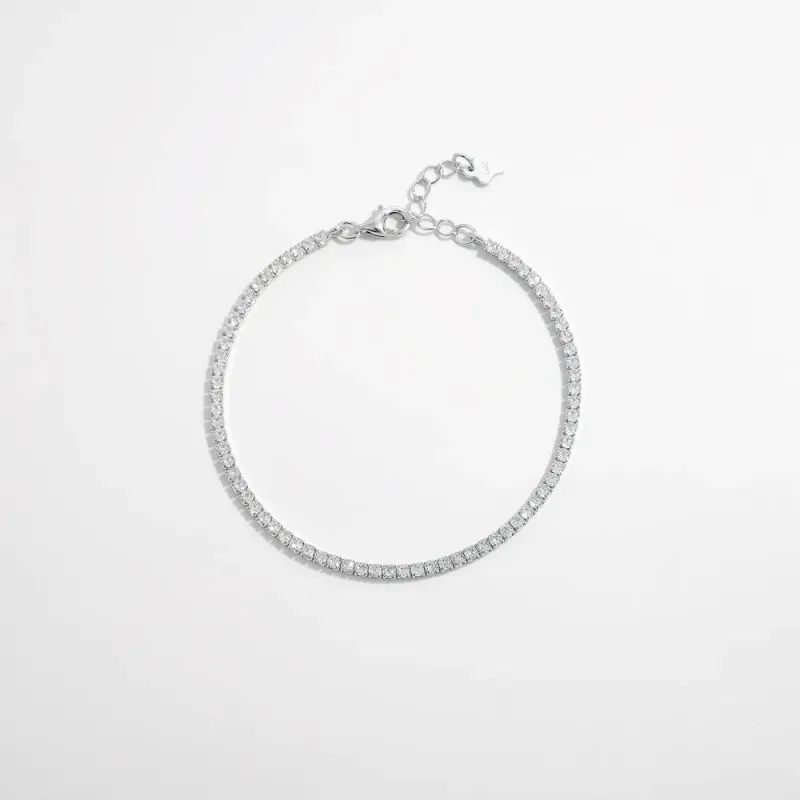 925 Sterling Silver Inlaid Zircon Bracelet sold by Gigi Laurent