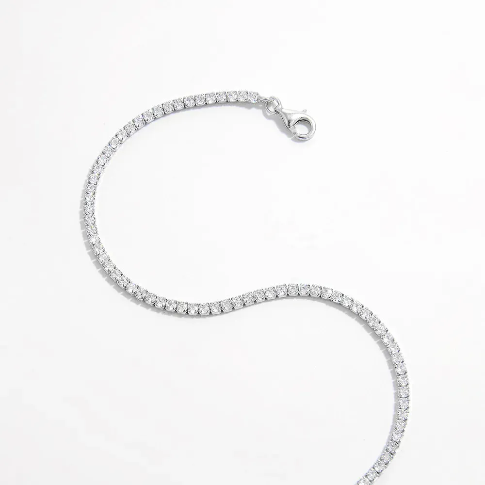 925 Sterling Silver Inlaid Zircon Bracelet sold by Gigi Laurent product image thumbnail 4