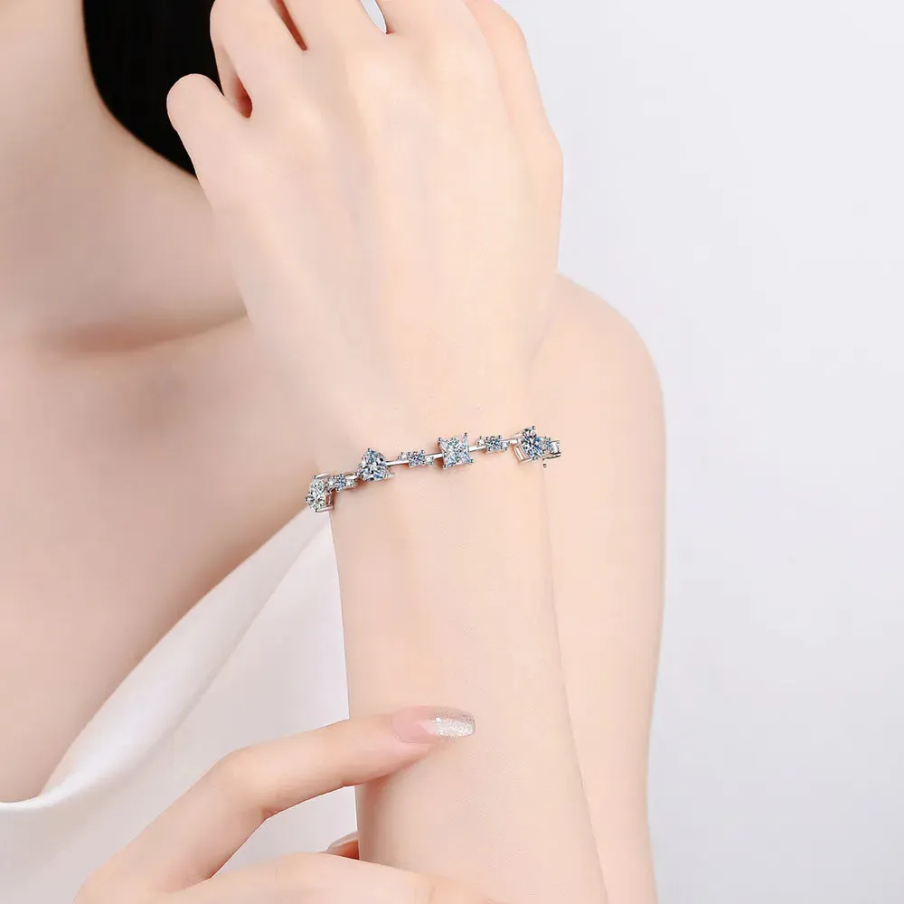 6.2 Carat Moissanite 925 Sterling Silver Bracelet sold by Gigi Laurent product image thumbnail 5