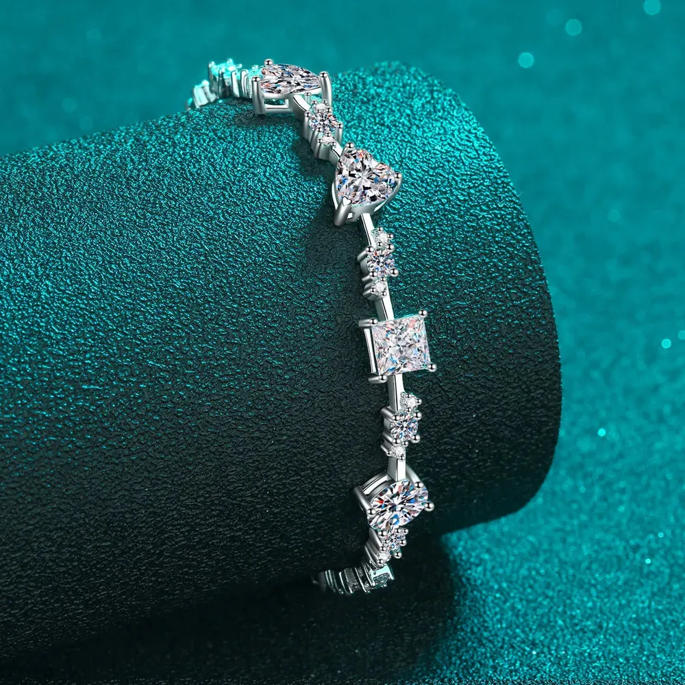 6.2 Carat Moissanite 925 Sterling Silver Bracelet sold by Gigi Laurent product image thumbnail 2
