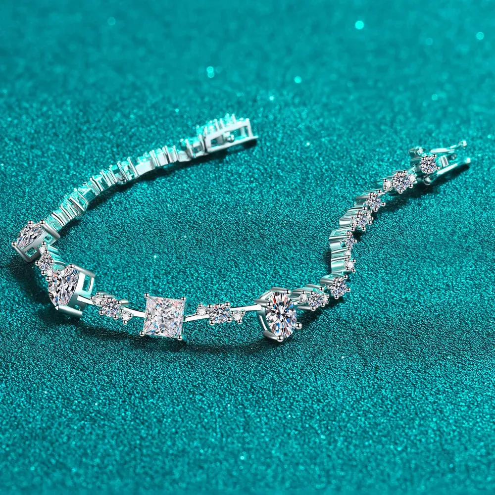 6.2 Carat Moissanite 925 Sterling Silver Bracelet sold by Gigi Laurent product image thumbnail 3