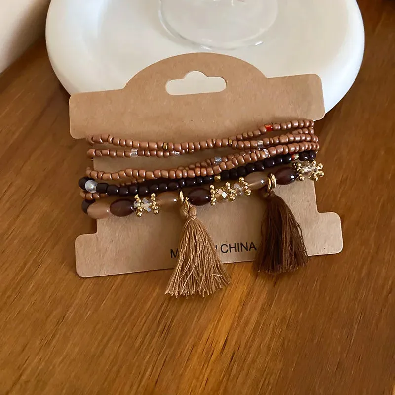 Tassel Rice Bead Bracelet sold by Gigi Laurent