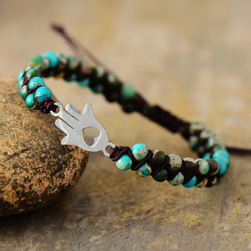 Turquoise Beaded Bracelet sold by Gigi Laurent product image thumbnail 3
