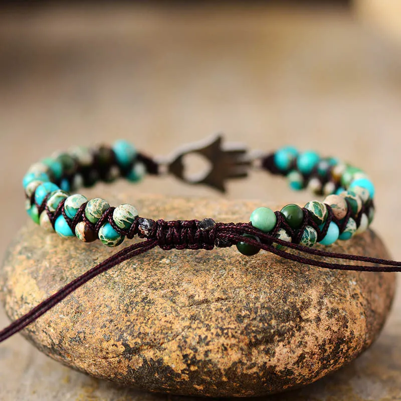 Turquoise Beaded Bracelet sold by Gigi Laurent product image thumbnail 5