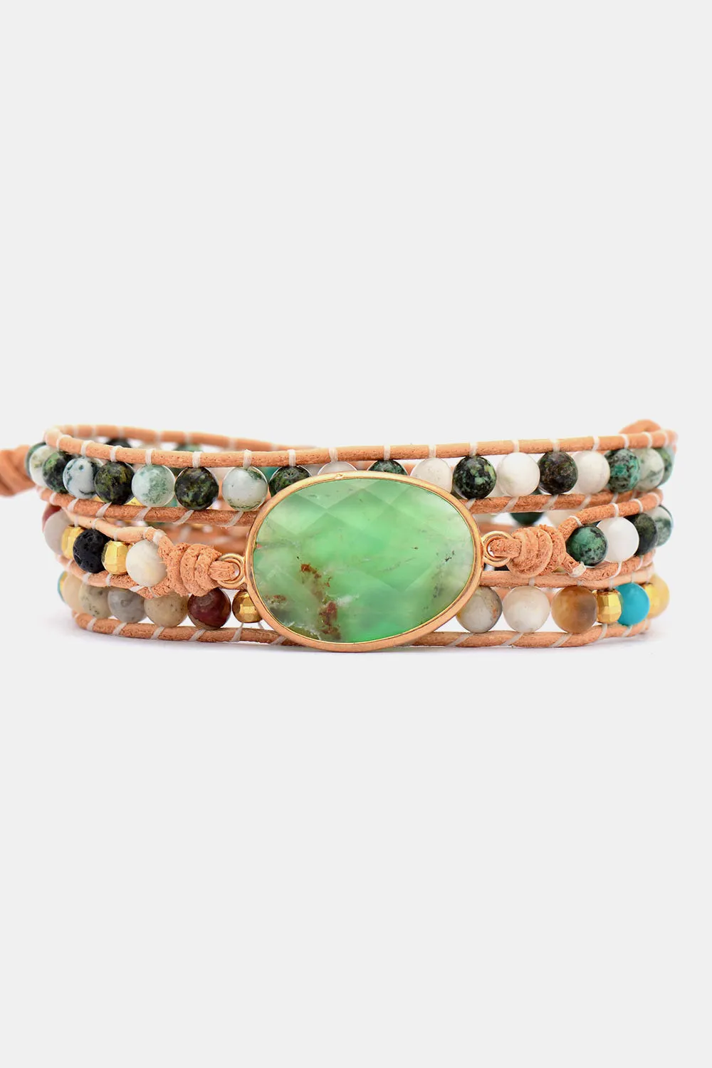 Natural Stone & Agate Layered Bracelet sold by Gigi Laurent product image thumbnail 3