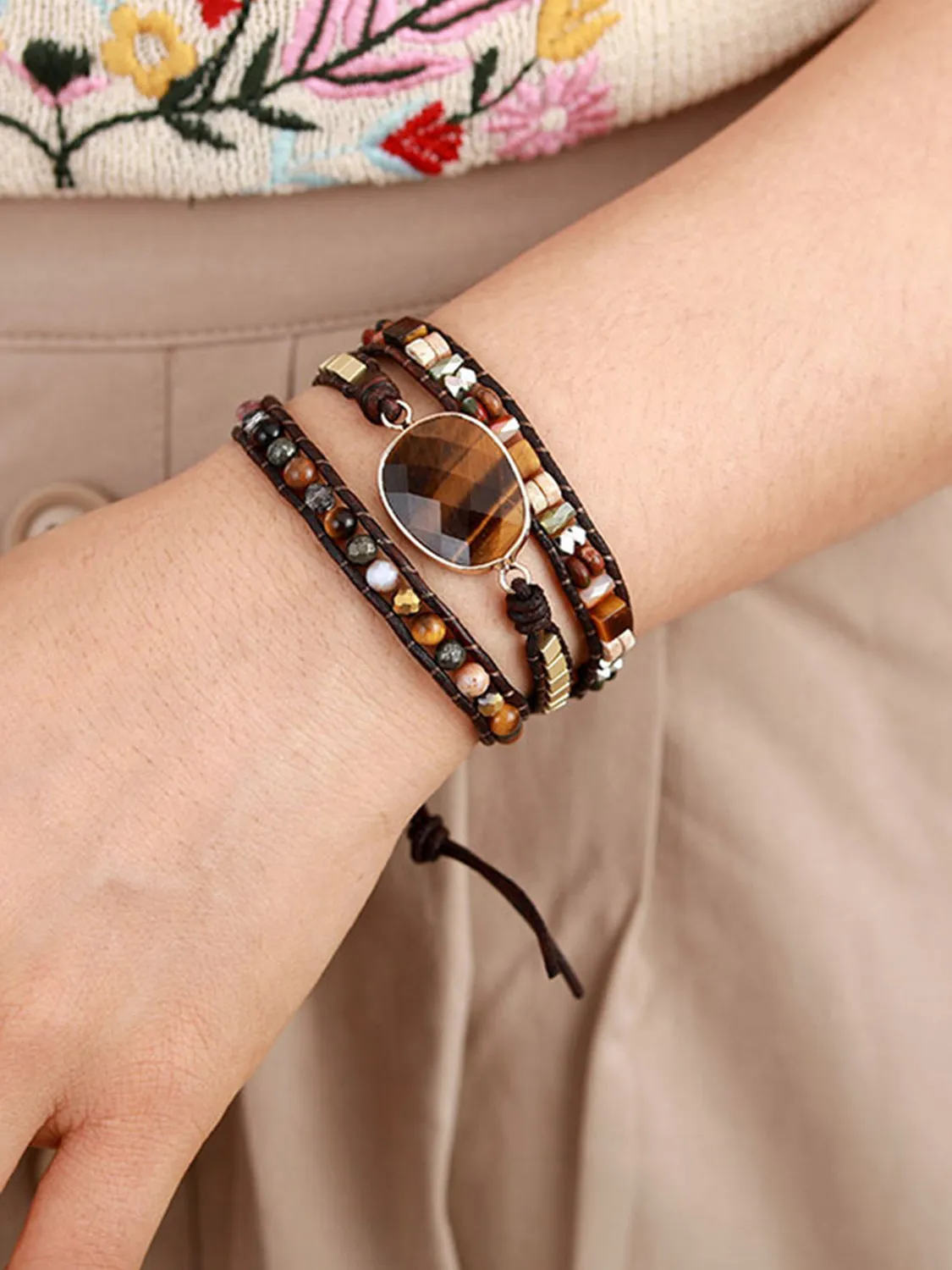 Geometrical Shape Triple-Layer Bracelet sold by Gigi Laurent product image thumbnail 2