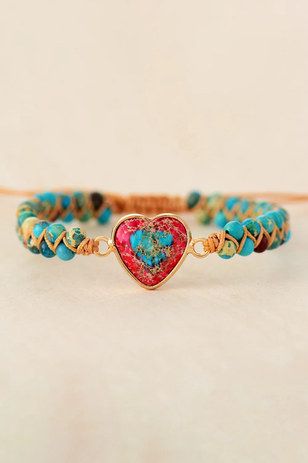 Handmade Heart Shape Natural Stone Bracelet sold by Gigi Laurent product image thumbnail 5