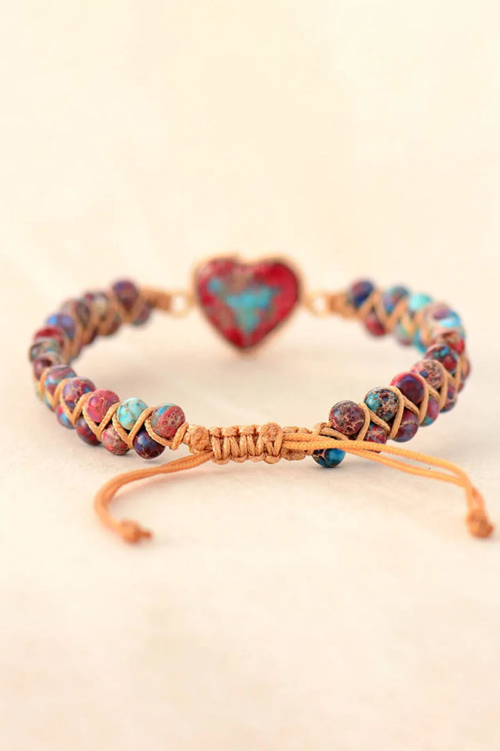 Handmade Heart Shape Natural Stone Bracelet sold by Gigi Laurent product image thumbnail 3
