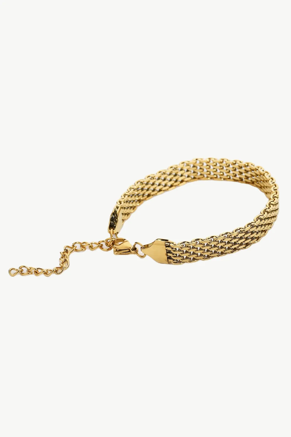 18K Gold-Plated Wide Chain Bracelet sold by Gigi Laurent product image thumbnail 2