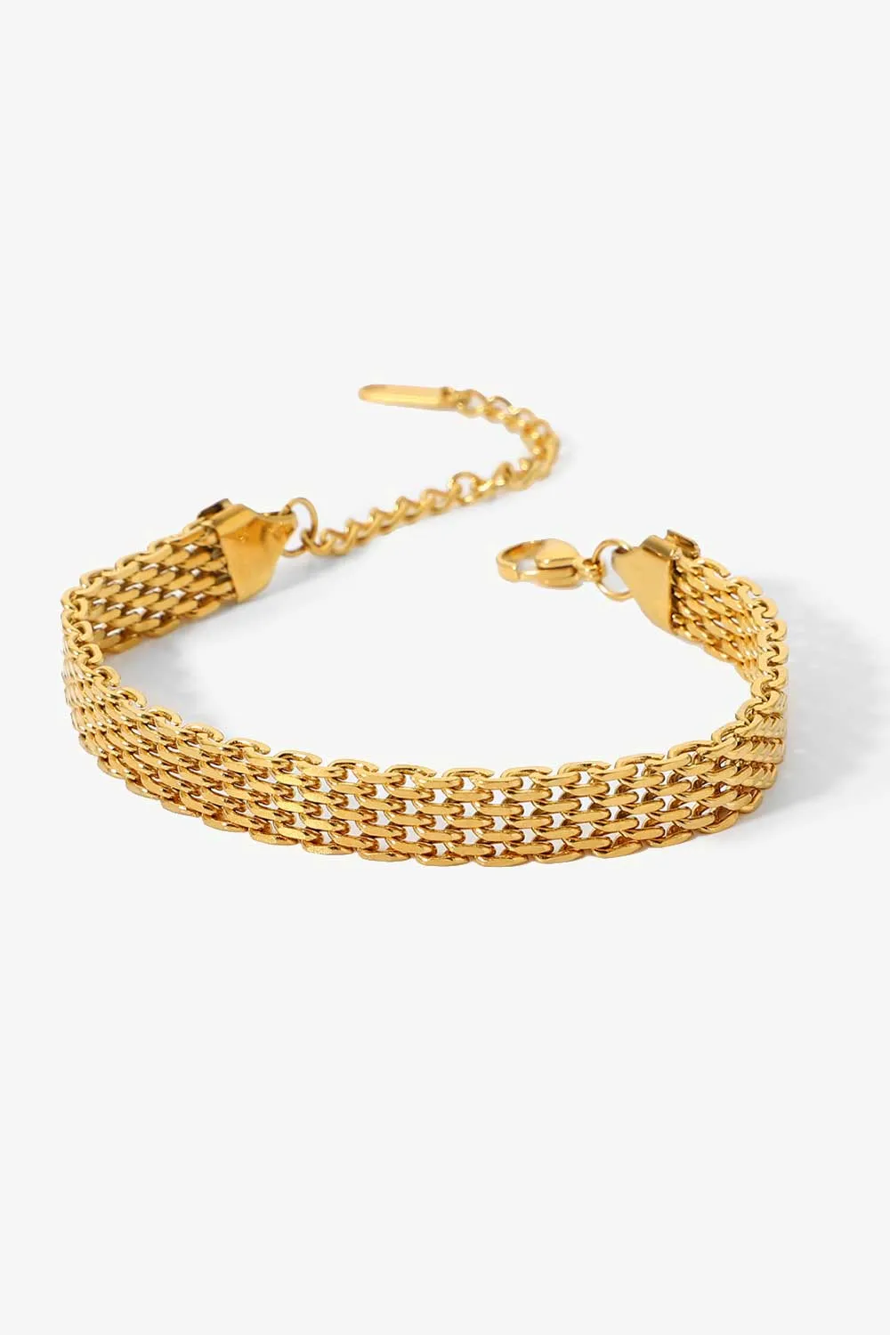 18K Gold-Plated Wide Chain Bracelet sold by Gigi Laurent