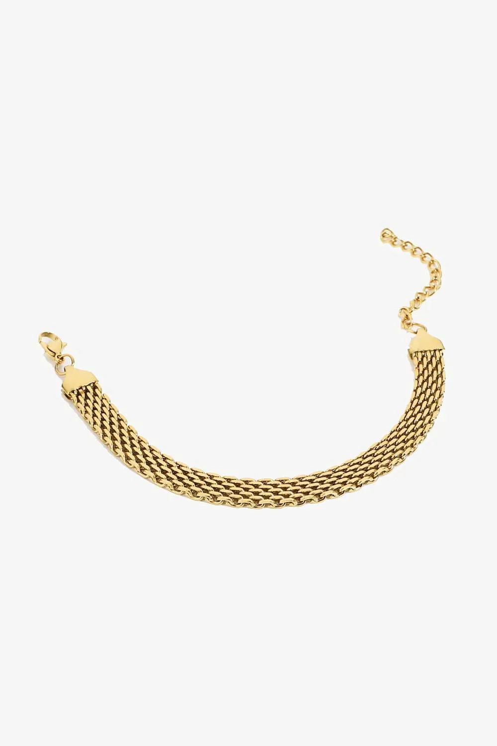 18K Gold-Plated Wide Chain Bracelet sold by Gigi Laurent product image thumbnail 5