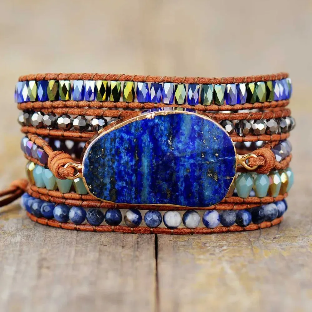 Lapis Lazuli Layered Bracelet sold by Gigi Laurent