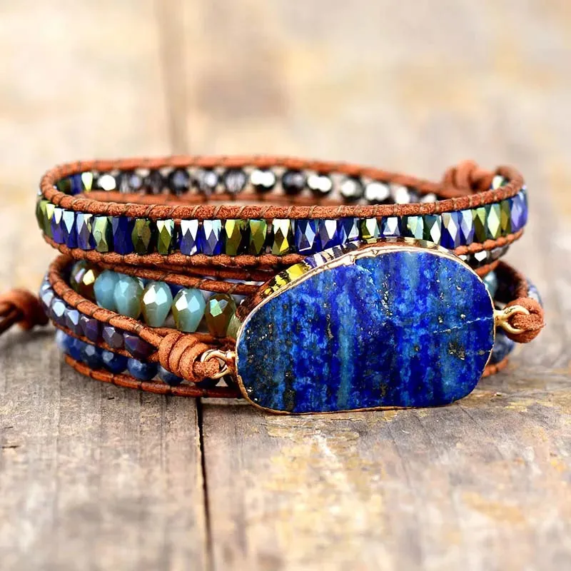 Lapis Lazuli Layered Bracelet sold by Gigi Laurent product image thumbnail 3